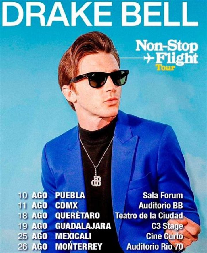 Drake Bell en M&eacute;xico Precio para los boletos de sus 6 conciertos