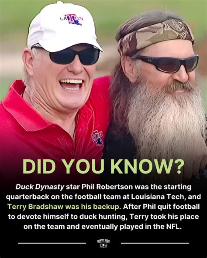 Duck Dynasty&rsquo;s Phil Robertson Played Football, And Terry Bradshaw Was