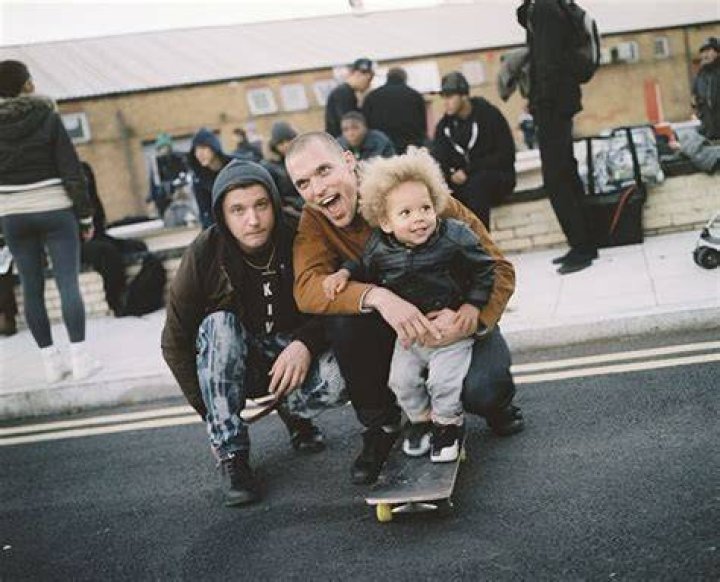 Ed Skrein with His Son