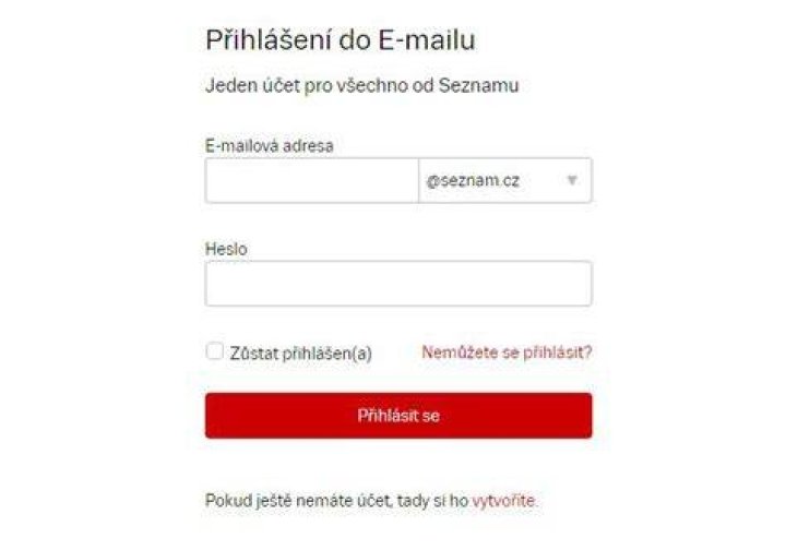 Email Seznam Prihlaseni