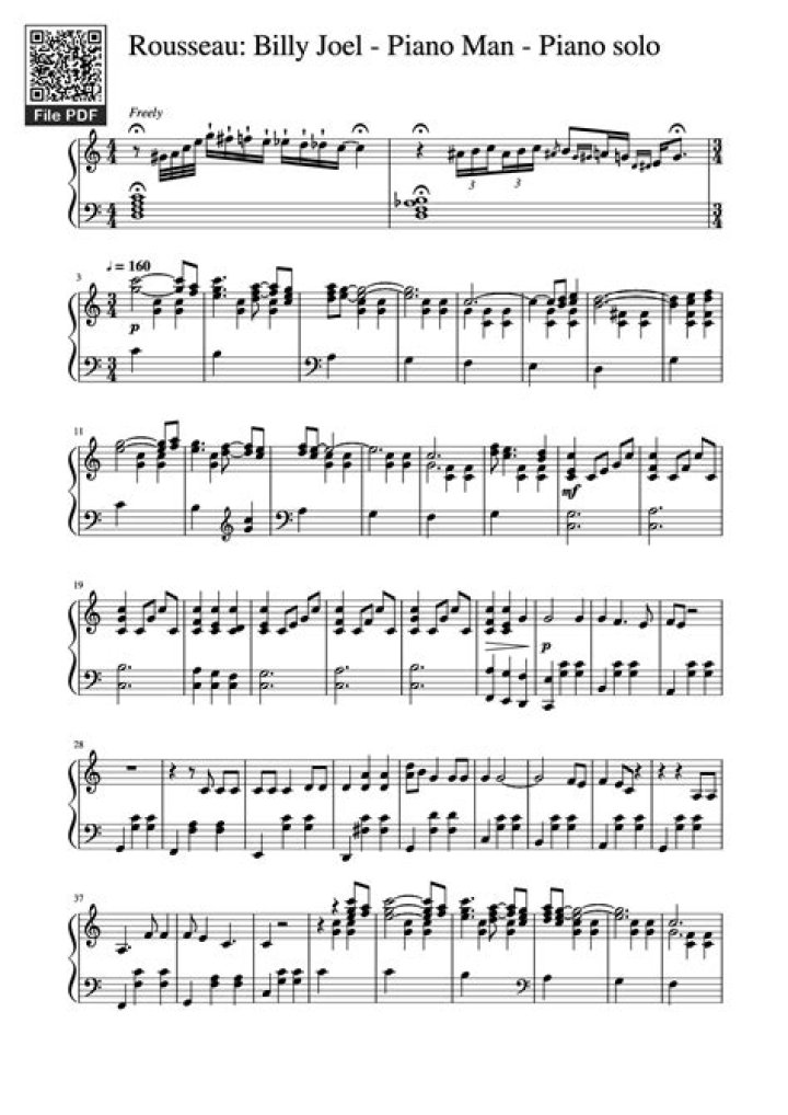 English worksheets Piano Man (Billy Joel) lyrics