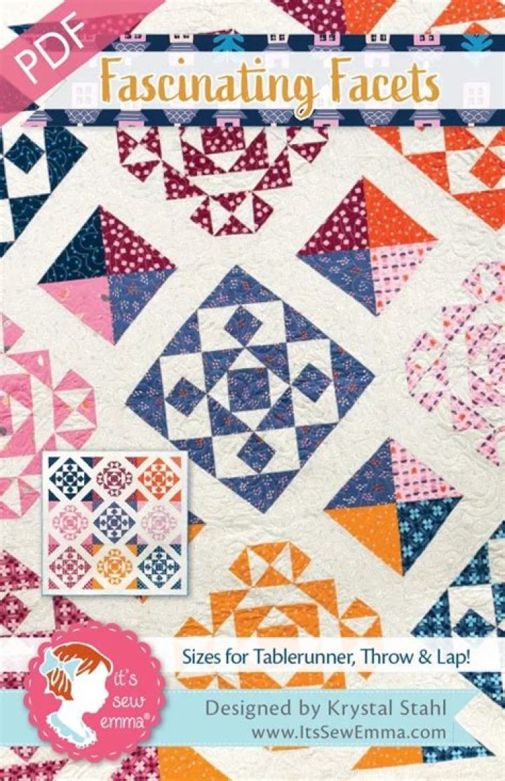 Fascinating Facets Quilt Downloadable PDF Quilt Pattern by Etsy.de