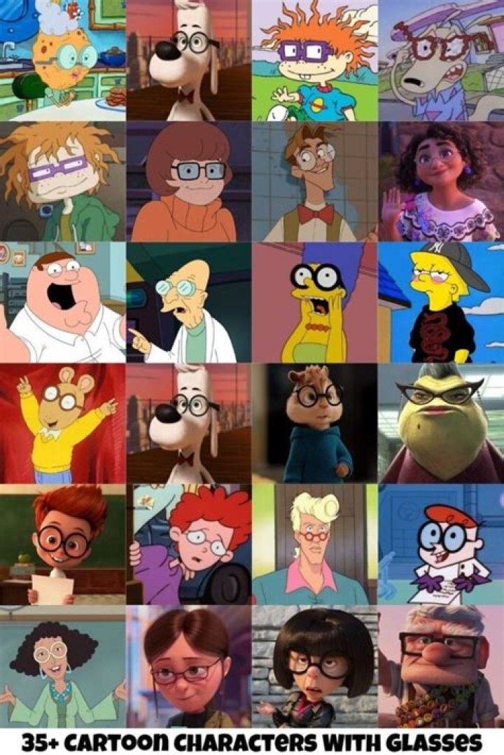 Female Cartoon Characters With Glasses Phone Wallpapers for Boys