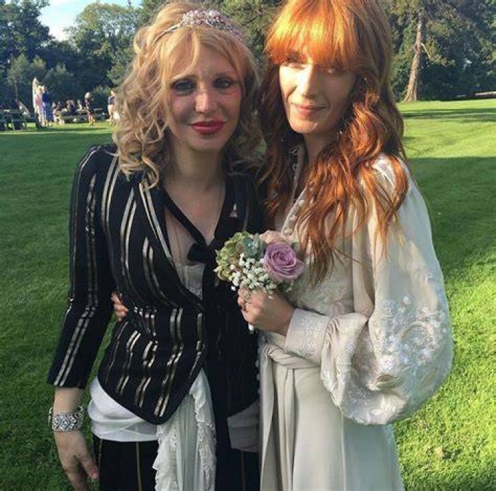 Florence Welch and Courtney Love at Chris and Mairead's Wedding
