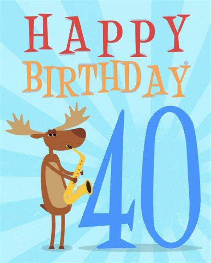 Free 40th Years Happy Birthday Image With Balloons