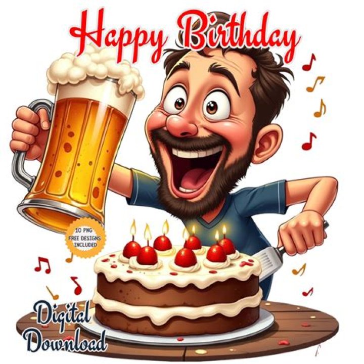 Free Funny Happy Birthday Image For Cousin With Dog