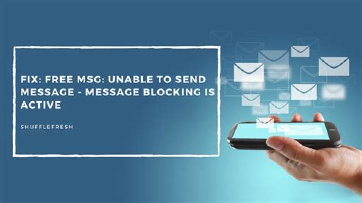 Free Msg Unable to Send Message Message Blocking Is Active Green Record