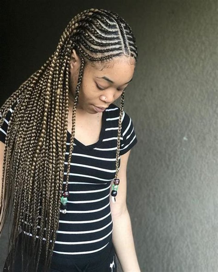 Fulani Braids With Loose Cascading Plaits fulanibraids braids There&rsquo;s no need to tell how