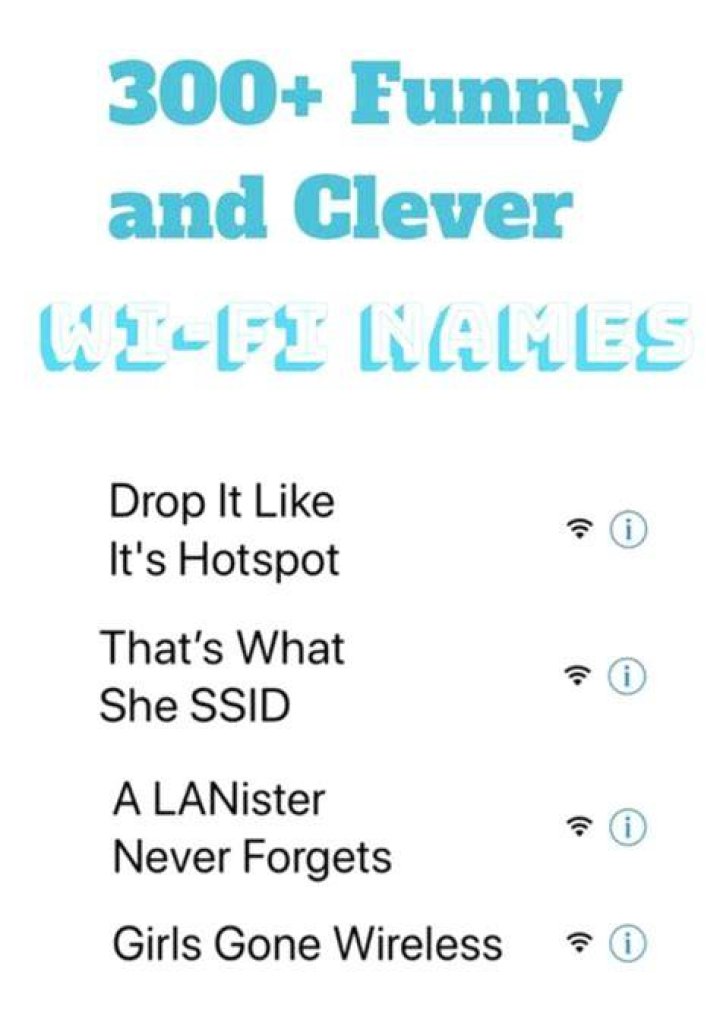Funny, Clever, and Cool WiFi Names TurboFuture