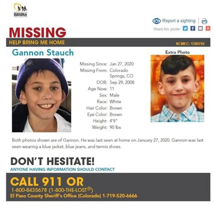 Gannon Stauch Remains of Missing Boy Believed to Be Found in Fla.