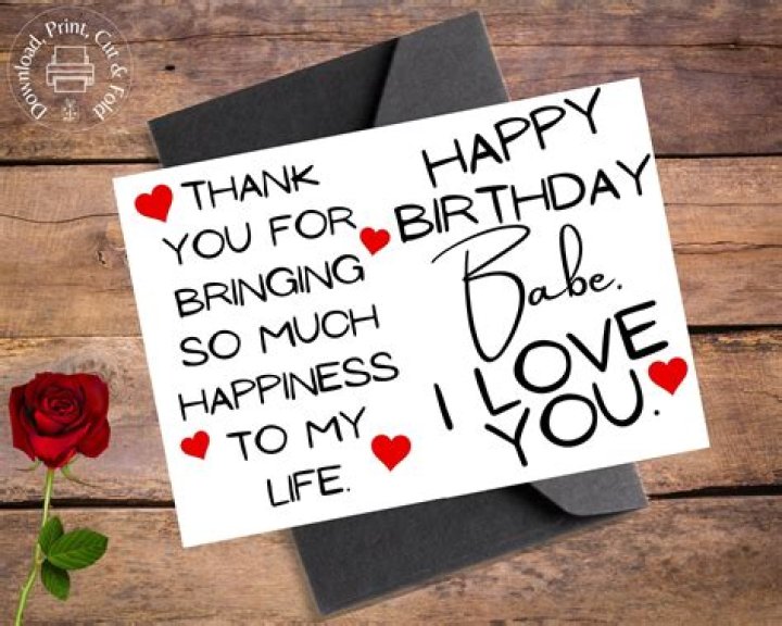 Happy Birthday Babe, From Boyfriend, Fella, Square Card By Lady K Designs
