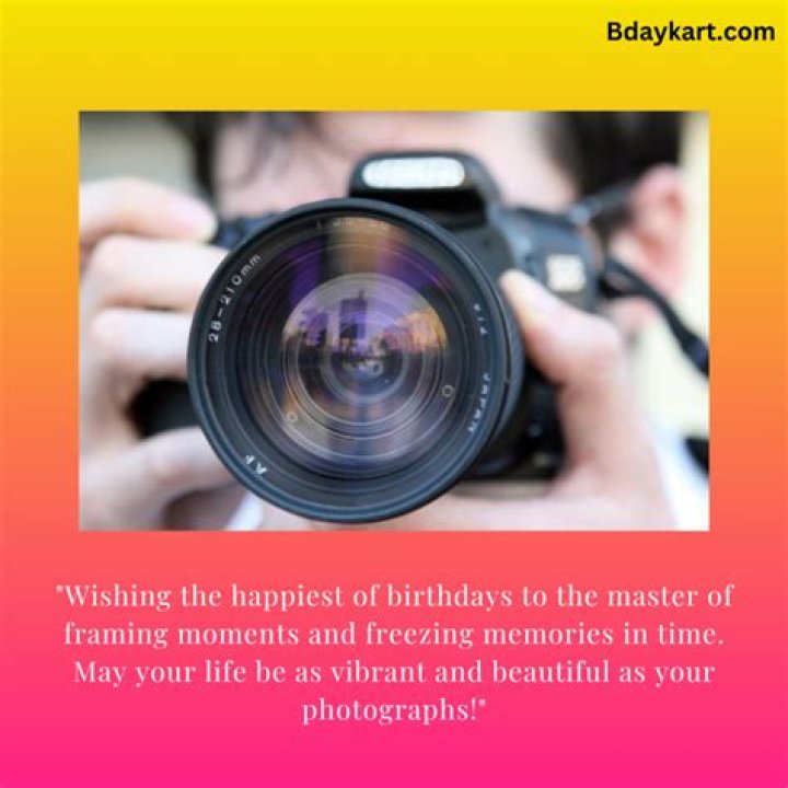Happy Birthday Photographer Friend The Cake Boutique