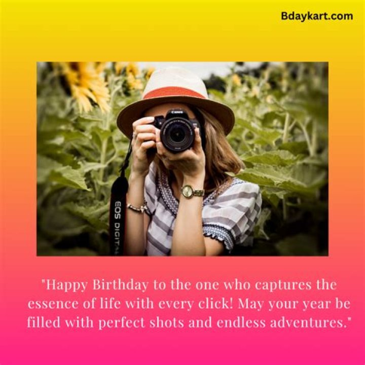 Happy Birthday Wishes for Photographer