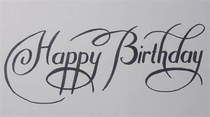 Happy Birthday Writing Design Write Happy Birthday In Calligraphy Images and Photos finder
