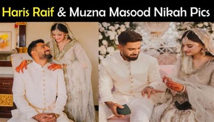 Haris Rauf Nikkah Pics, Muzna Masood Pictures with Family Hut