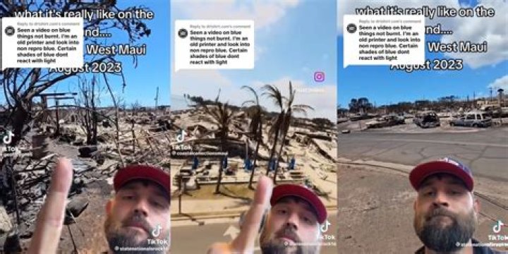 Hawaii Fire Lasers Unburned Blue Objects Used to Push Claims