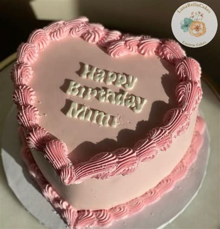 Heart Shape Happy Birthday Cake For Dear Husband Wife
