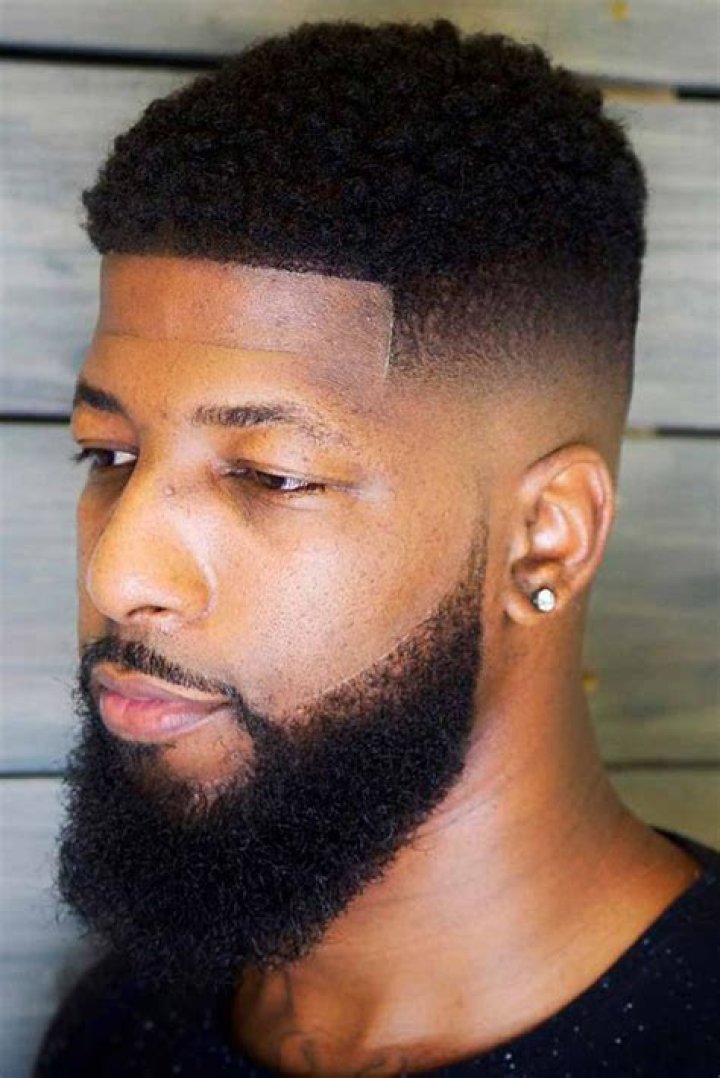 High Fade Haircut Black Men