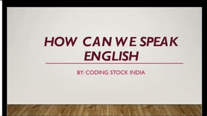 how can we speak English language learn to English language fastMahar