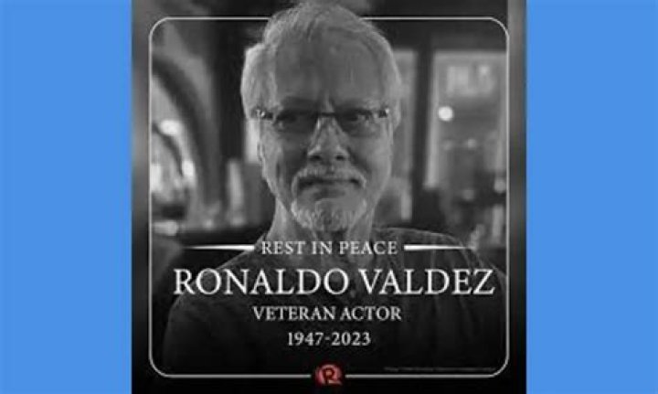 How did Ronaldo Valdez die and what was his cause of death? Veteran