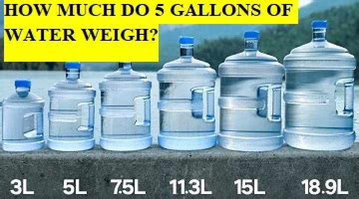How Much Does 5 Gallons Of Water Weigh? (lbs/kg/stones)