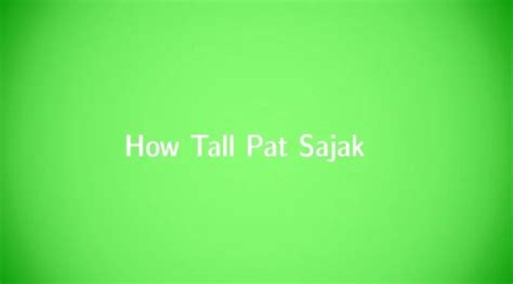 How Tall is Pat Sajak? World Of Tall