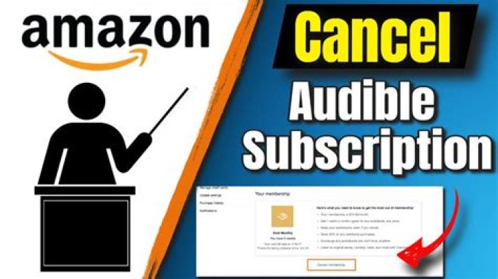 How to Cancel Amazon Audible Subscription (Cancel Audible Membership) YouTube