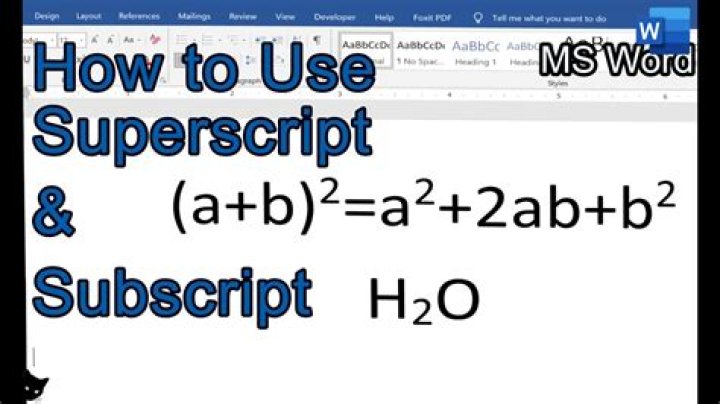 How to use Superscript and Subscript text or numbers in Excel