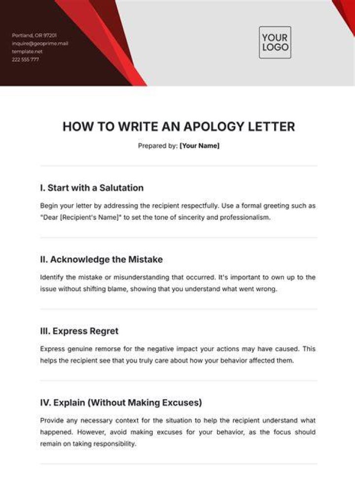How To Write A Apology Letter Format Samples vrogue.co