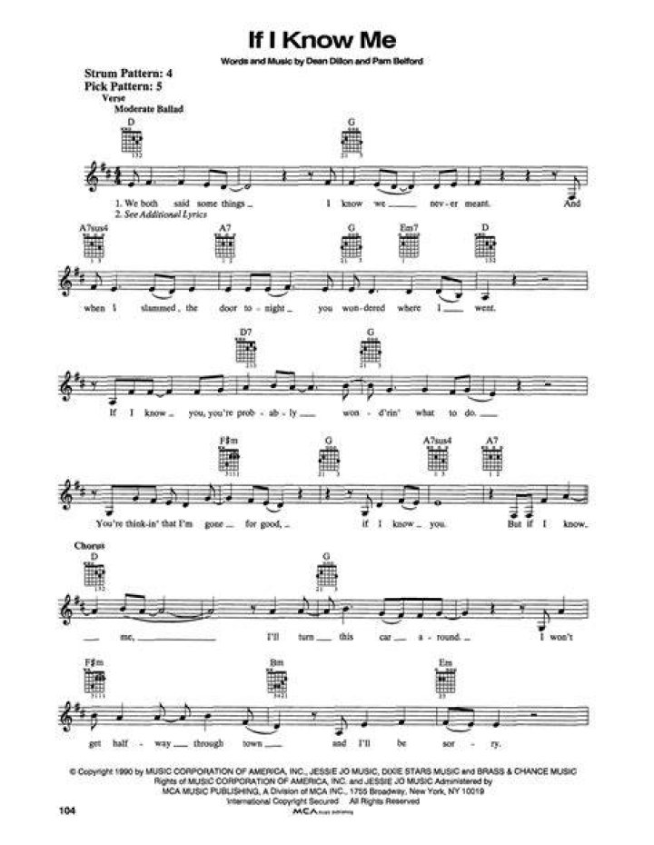 If I Know Me, by Strait lyrics and chords