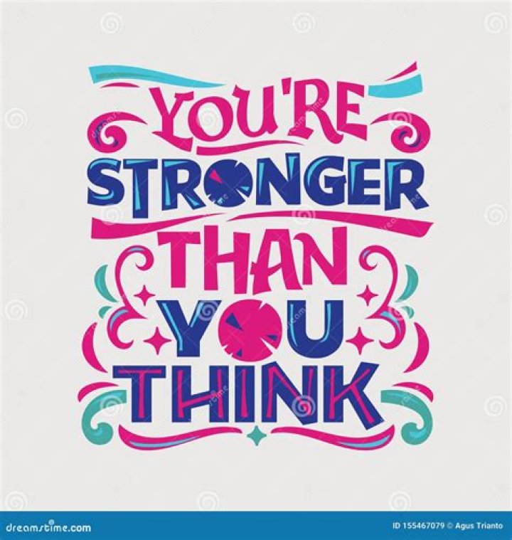 Inspirational and motivation quote. You are stronger than you think 635917 Vector Art at Vecteezy