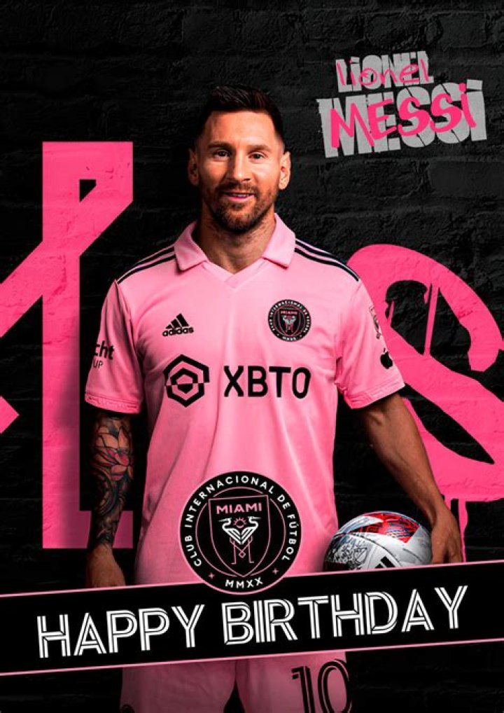 Inter Miami Messi Birthday Invitation Lovely Invite