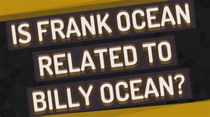 Is Frank Ocean Related to Billy Ocean? Here's What We Know