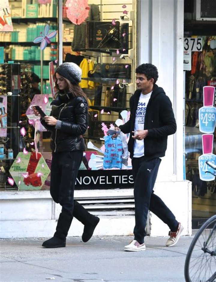 IZABEL GOULART Shopping with Her Brother in New York 03/23/2017