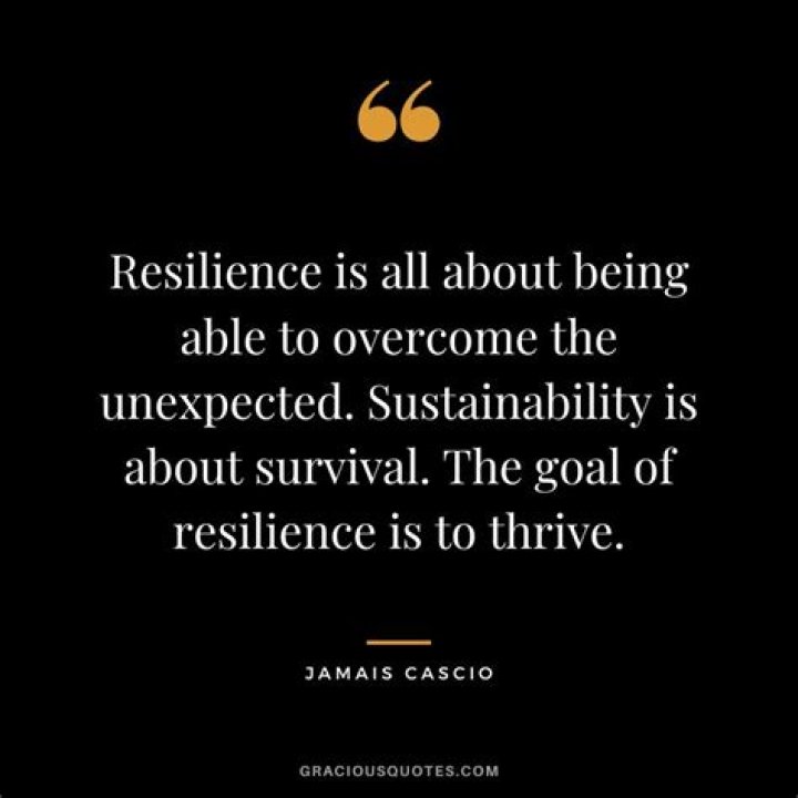 Jamais Cascio Quote &ldquo;Resilience is all about being able to the unexpected