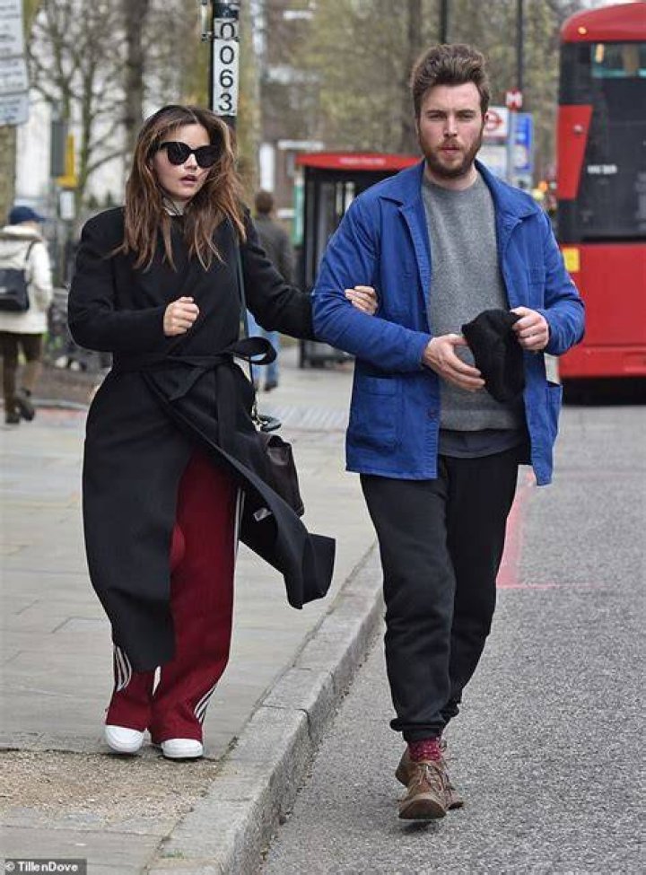 Jenna Coleman and boyfriend Tom Hughes look worlds away from Victoria