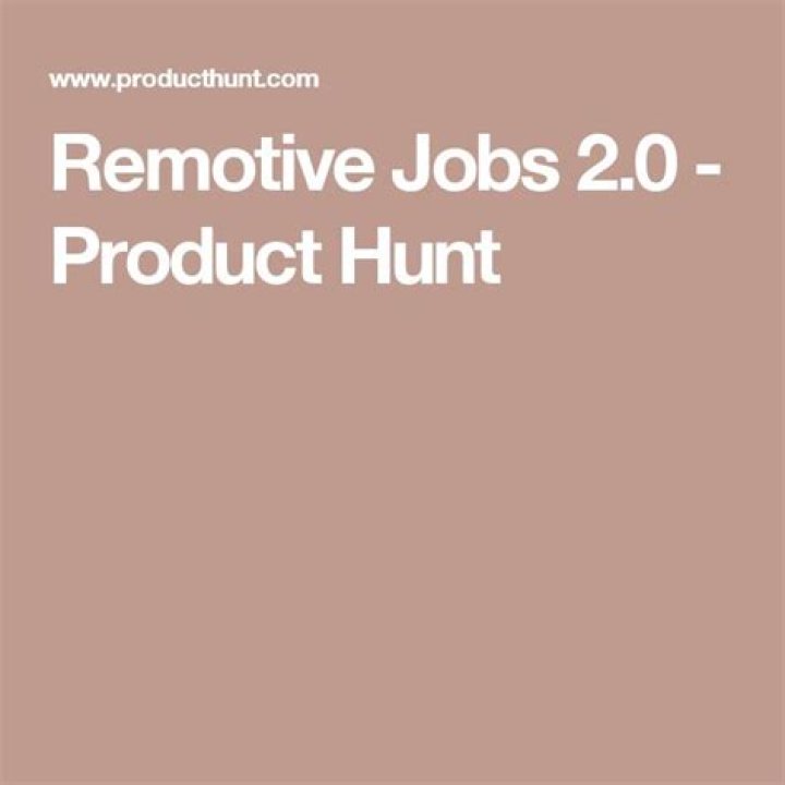Jobs Product Hunt