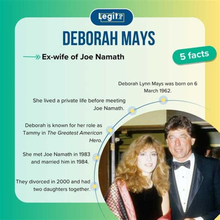 Joe Namath ExWife Deborah Mays Age, Photos & Bio 2021