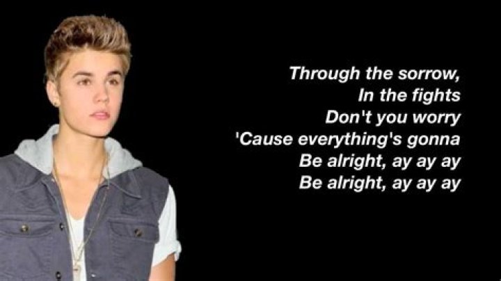 Justin Bieber Be Alright Lyrics (Studio Version) YouTube