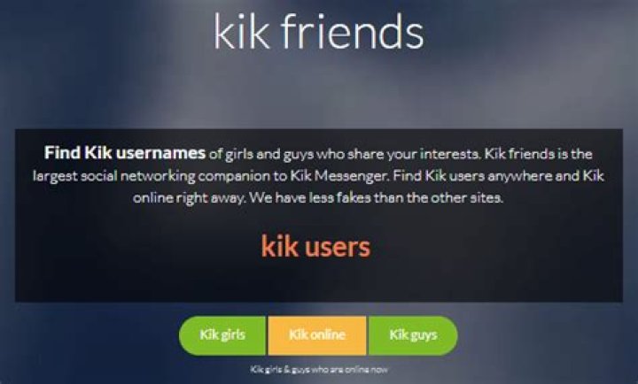 KIK Usernames Find KIK Friends, KIK Names and KIK Girls Online 2016