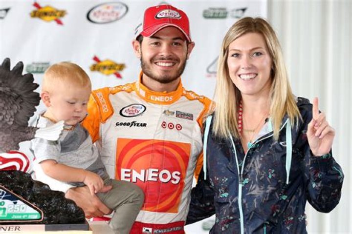 Kyle Larson and his wife Katelyn at NASCAR Champions week HighRes