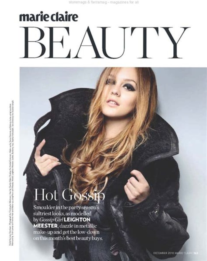 Leighton Messter in UK Marie Claire December 2010