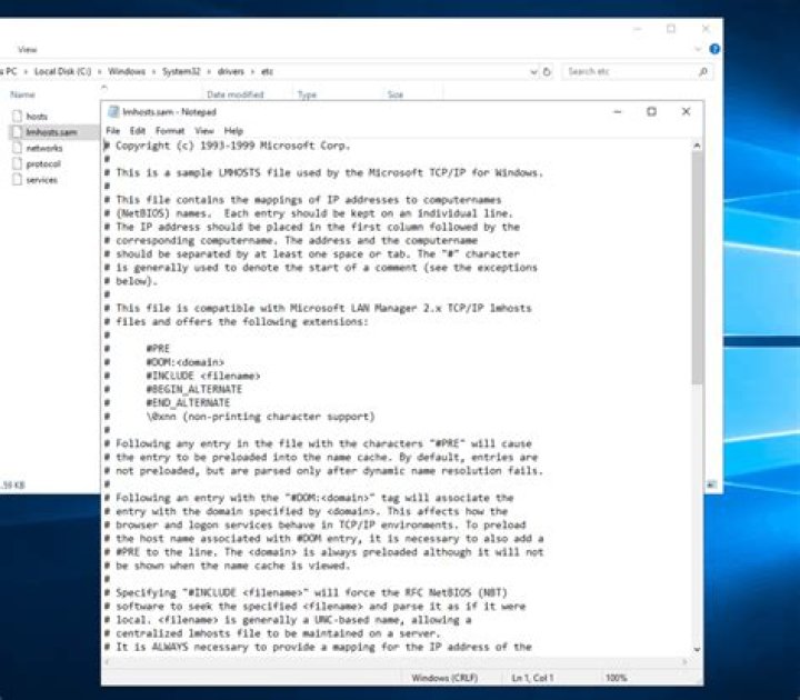 LMHOSTS file (Windows OS) NETWORK ENCYCLOPEDIA