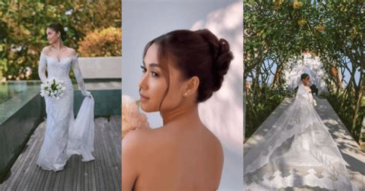 LOOK Maja Salvador says 'I do' to Rambo Nu&ntilde;ez in dreamy bridal look