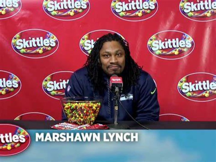 Marshawn Lynch, RealLife Skittles Superfan, Even Works Out With the
