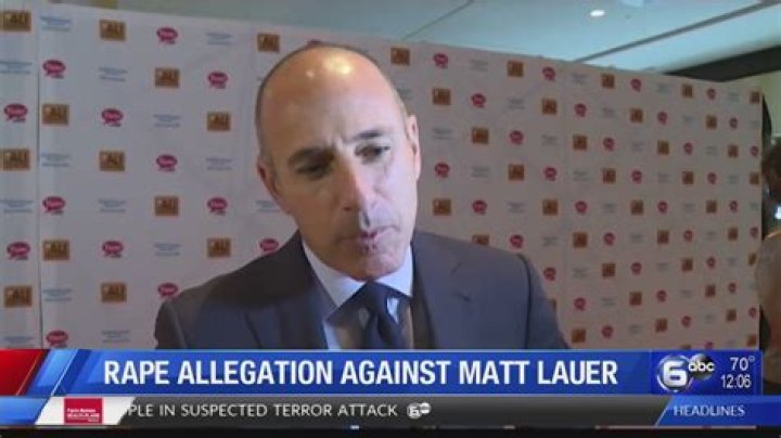 Matt Lauer denies rape claim; describes incident as part of consensual