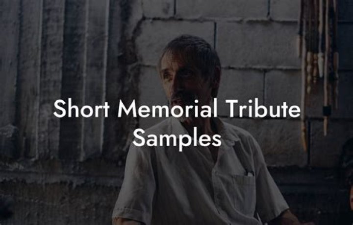 memorial tribute samples