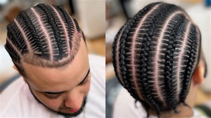 Mens Stitch Braids on SHORT hair Straight Backs YouTube