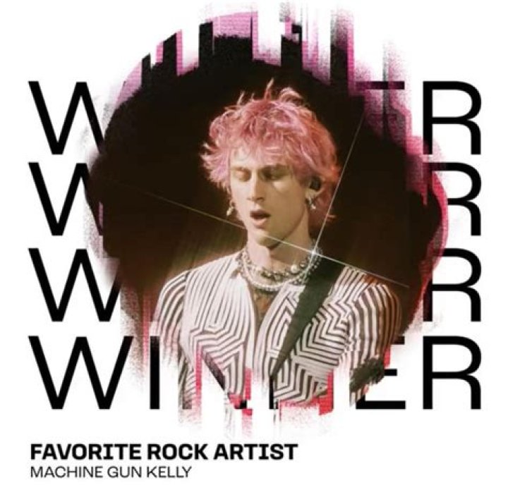 MGK Wins 'Fav Rock Artist' at AMAs, Says Age of Rock Star 'Alive'