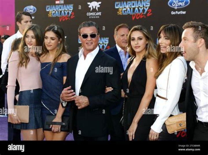 Michael Rosenbaum Sylvester Stallone Scarlet Sistine Stock Photo